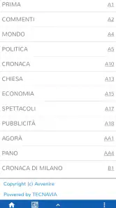 Avvenire screenshot