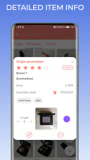 Beautistics: Makeup Organizer screenshot 2