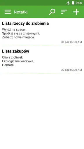 Bezpłatny notatnik screenshot 1