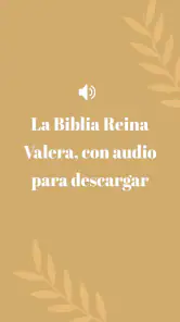 Biblia Reina Valera con audio screenshot