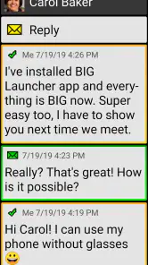 BIG SMS for Seniors screenshot