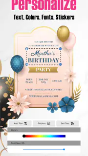 Birthday Invitation Card Maker screenshot 4