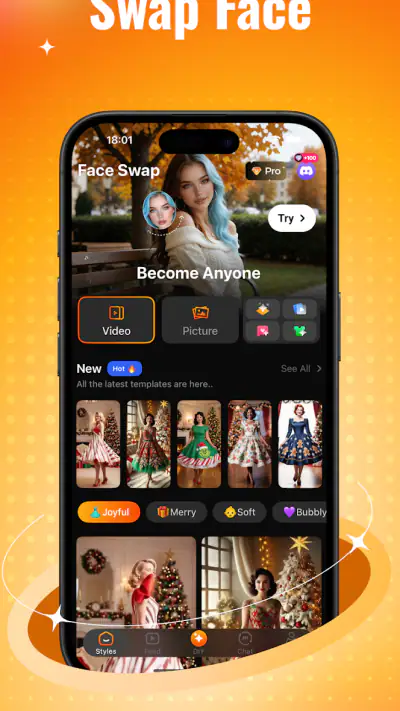 Blushy-Face Swap,AI Tool&Talk screenshot 1