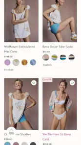 Bohomian Free Peoples Clothes screenshot