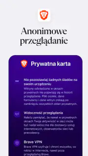 Brave prywatna przeglądarka screenshot 3