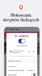 Brave prywatna przeglądarka screenshot 4