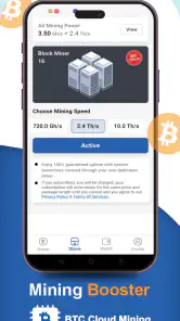 BTC Cloud Mining Pro screenshot