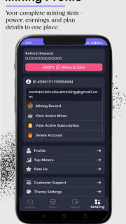 BTC Cloud Mining(Crypto Miner) screenshot 5