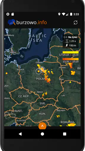Burzowo.info - Mapa burzowa screenshot 1