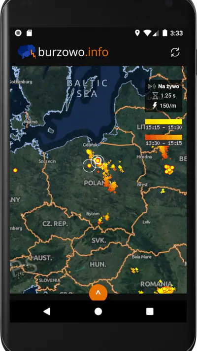 Burzowo.info - Mapa burzowa screenshot 1