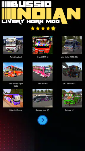 Bussid Indian Livery Horn Mod screenshot 1