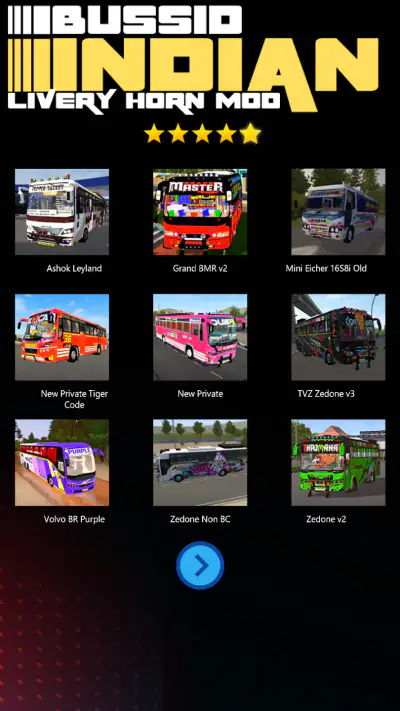 Bussid Indian Livery Horn Mod screenshot 1