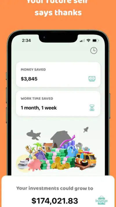 BuyBye - Savings Tracker screenshot 1
