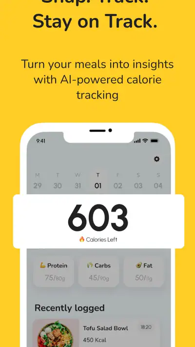 CalCountAI: Calorie Tracking screenshot 1