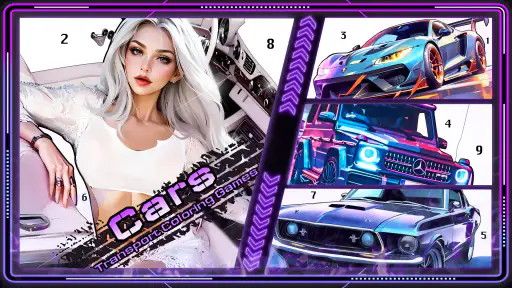 Cars, Transport Coloring Games screenshot