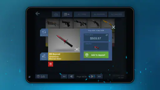 Case Opener symulator skrzynek screenshot