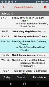 Catholic Calendar: Universalis screenshot