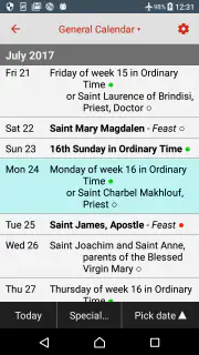 Catholic Calendar: Universalis screenshot 1