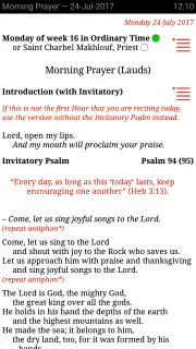 Catholic Calendar: Universalis screenshot 3