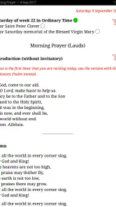 Catholic Calendar: Universalis screenshot