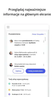 Comarch HRM screenshot 2
