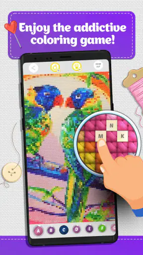 Cross Stitch Coloring Art screenshot 1