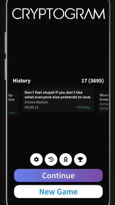 Cryptogram - Word Puzzle Game screenshot 1