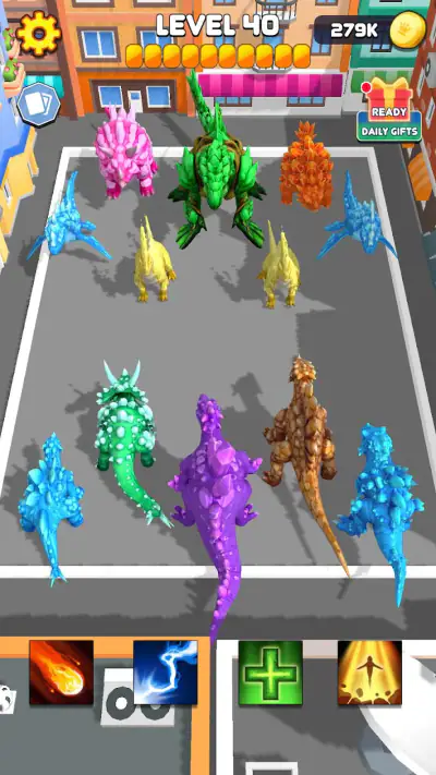 Crystal Dinosaur Element Fight screenshot 1