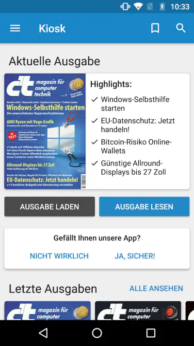 c’t Magazin screenshot 1
