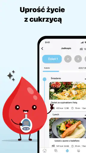 Cukrzyca: Dieta i Dziennik screenshot 1