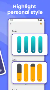 Custom volume panel: Style screenshot
