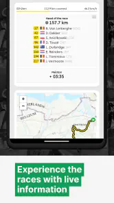 Cyclingoo: Cycling results screenshot
