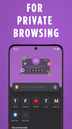 Dark Web Browser : OrNET screenshot 1