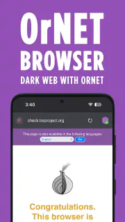 Dark Web Browser : OrNET screenshot 2