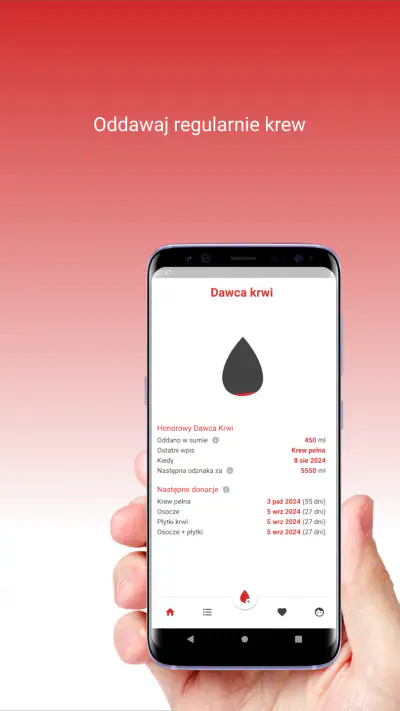 Dawca krwi screenshot 1