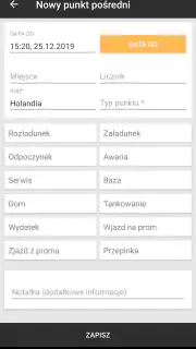 Delegacje kierowcy - granice,  screenshot 3