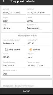 Delegacje kierowcy - granice,  screenshot 4