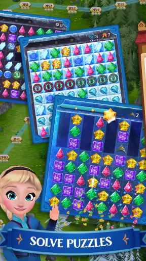 Disney Frozen Free Fall Games screenshot 1