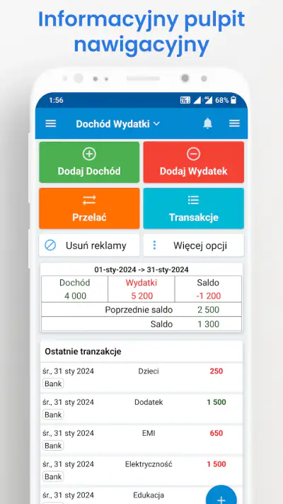 Dochód Wydatki-dzienne wydatki screenshot 1