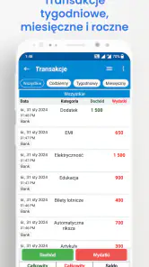 Dochód Wydatki-dzienne wydatki screenshot