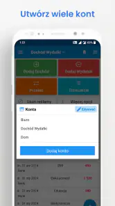Dochód Wydatki-dzienne wydatki screenshot