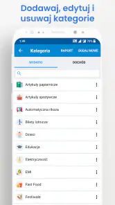 Dochód Wydatki-dzienne wydatki screenshot