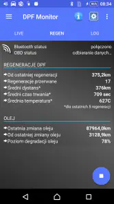 DPF Monitor - Fiat, Alfa Romeo screenshot