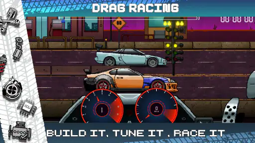 Drag Racing : Pixel X Racer screenshot