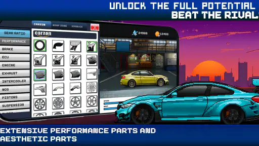 Drag Racing : Pixel X Racer screenshot