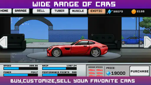 Drag Racing : Pixel X Racer screenshot