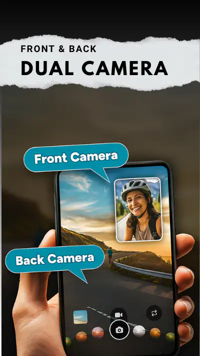Dual Camera Front & Back screenshot 1