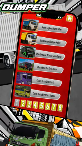 Dumper Truck Mod Bussid screenshot 1