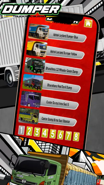 Dumper Truck Mod Bussid screenshot 1