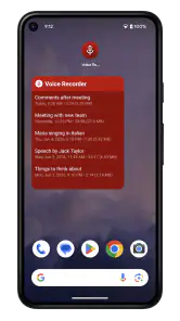 Dyktafon screenshot
